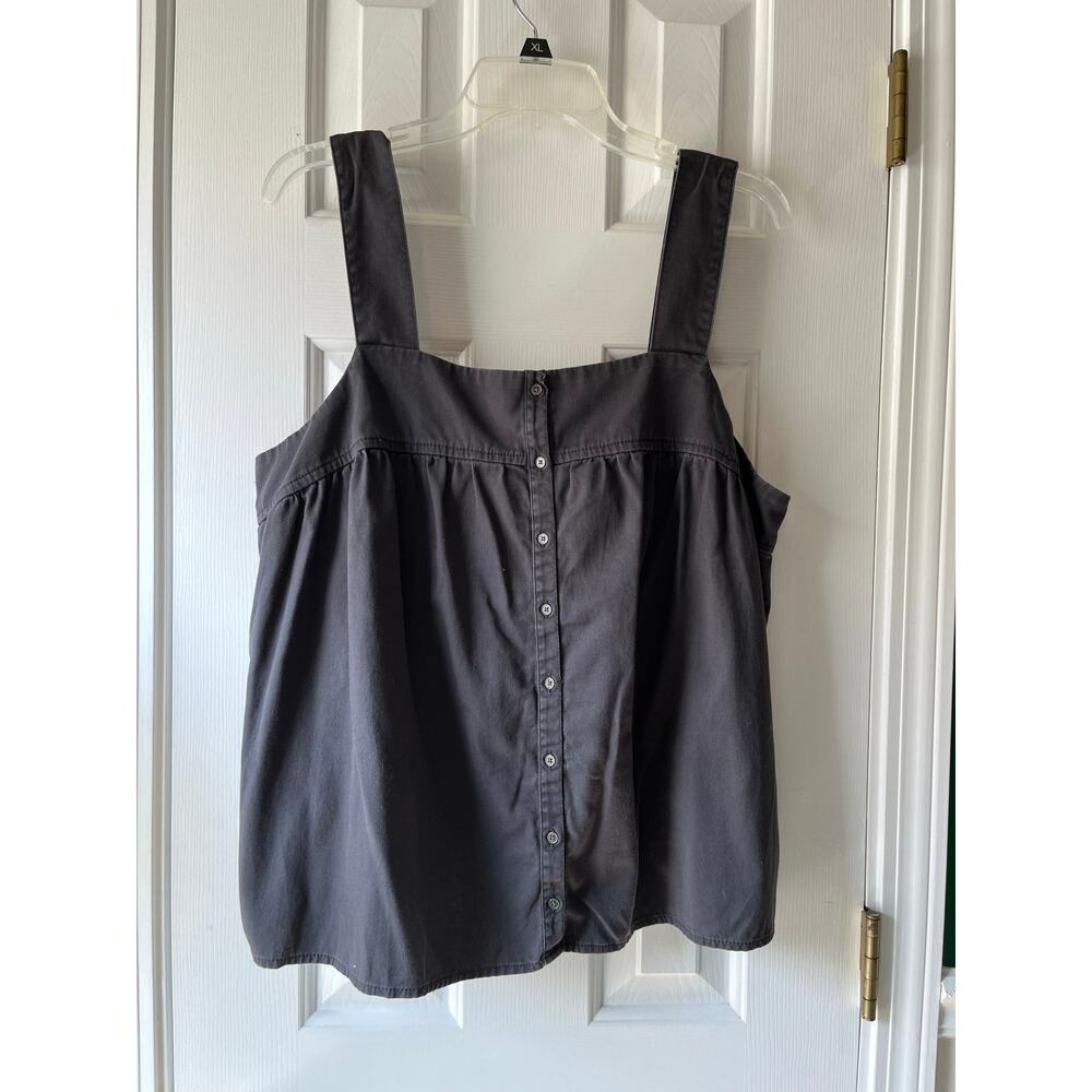 Old Navy Women's Utility Sleeveless Button-Front Top XL